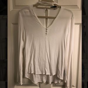 White Long Sleeve Top